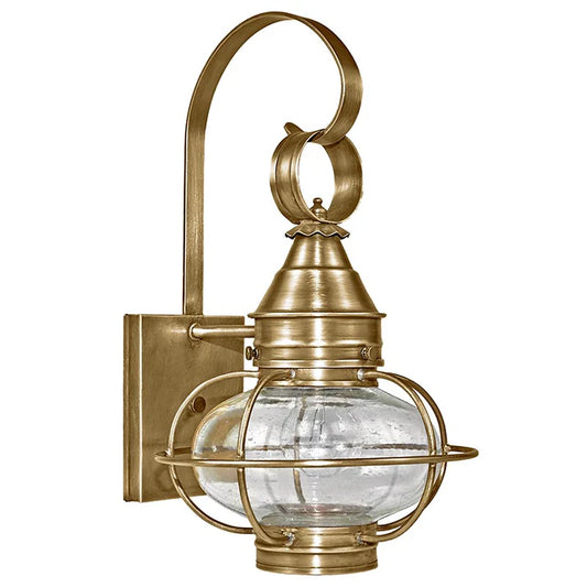 Medium Caged Onion Wall Light - Antique Brass