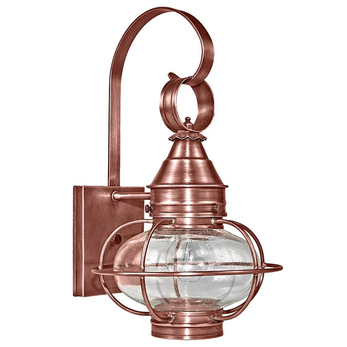 Medium Caged Onion Wall Light - Antique Copper
