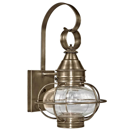 Medium Caged Onion Wall Light - Dark Antique Brass