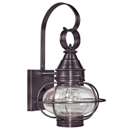 Medium Caged Onion Wall Light - Dark Brass