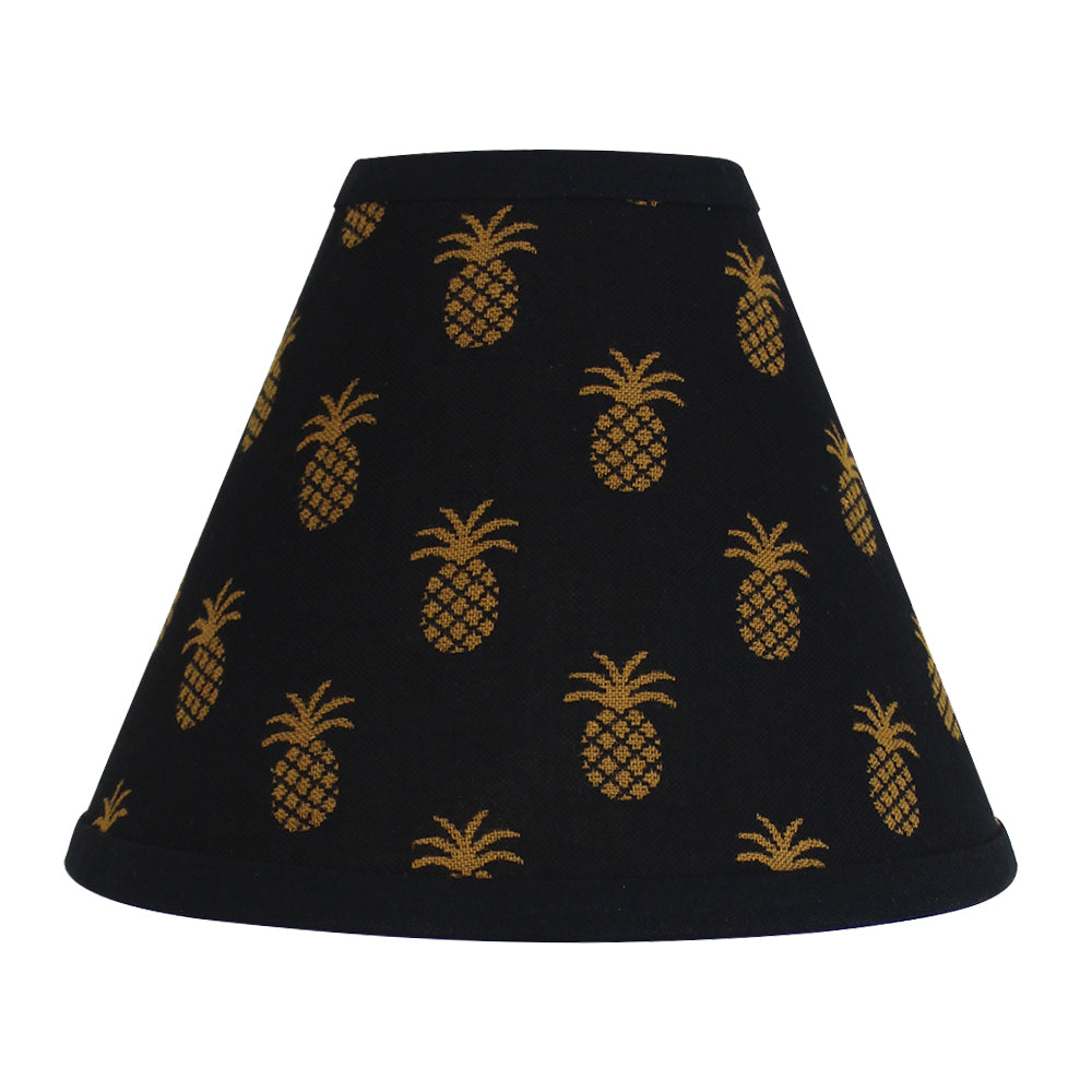 Pineapple Town Black 10" Lampshade