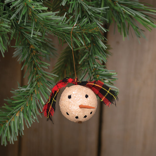 Primitive Snowman Ornament