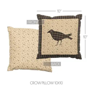 Kettle Grove Throw Pillow Crow