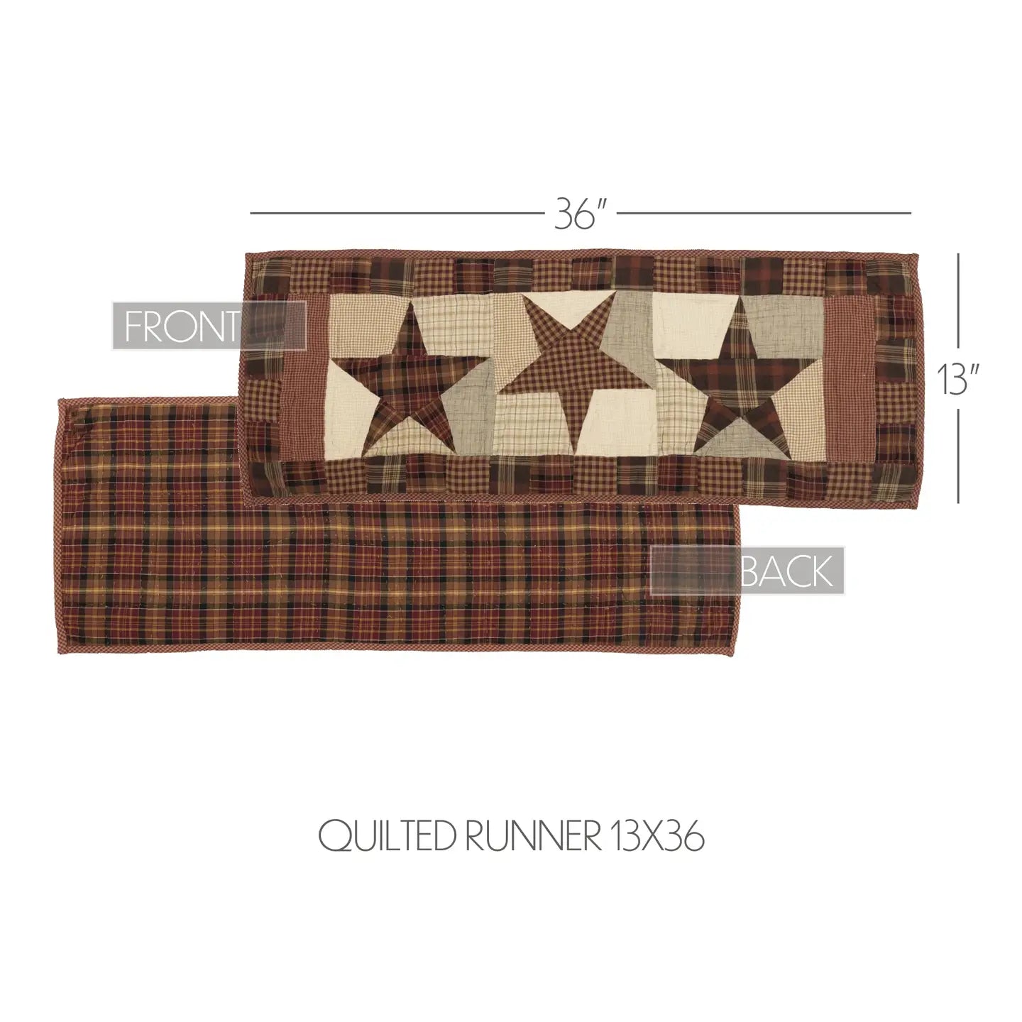 Abilene Star Quilted Table Runner