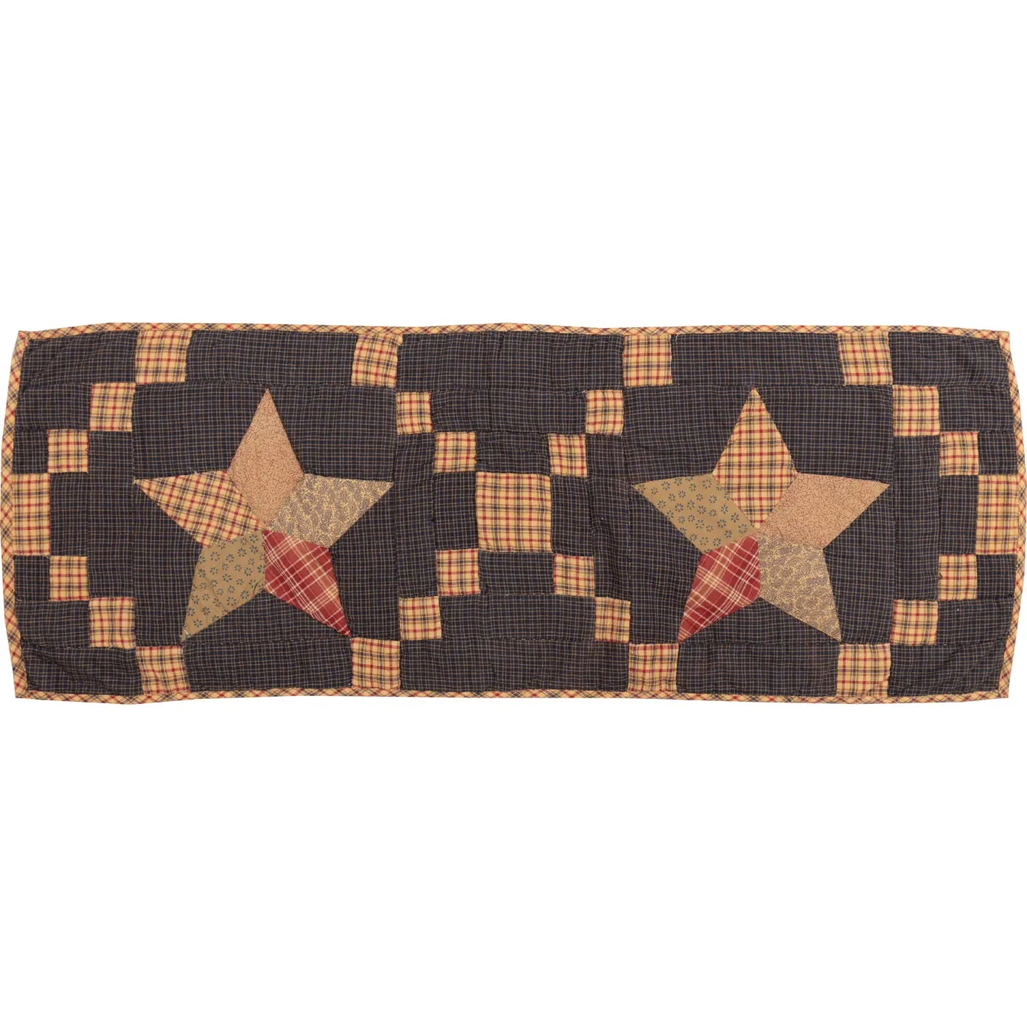 Arlington Star Table Runner Quilted Patchwork