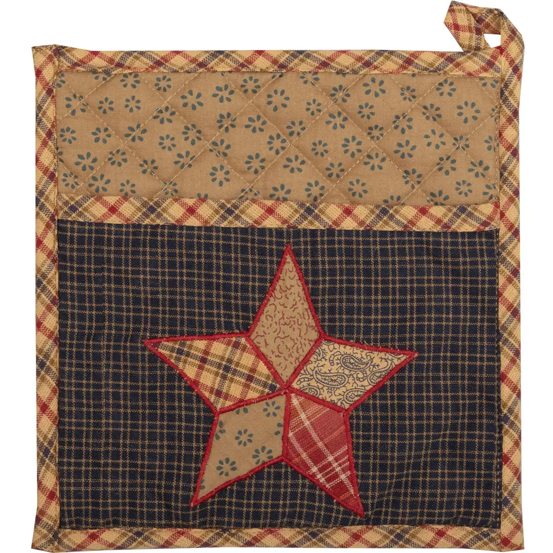 Arlington Star Pot Holder Americana Patchwork
