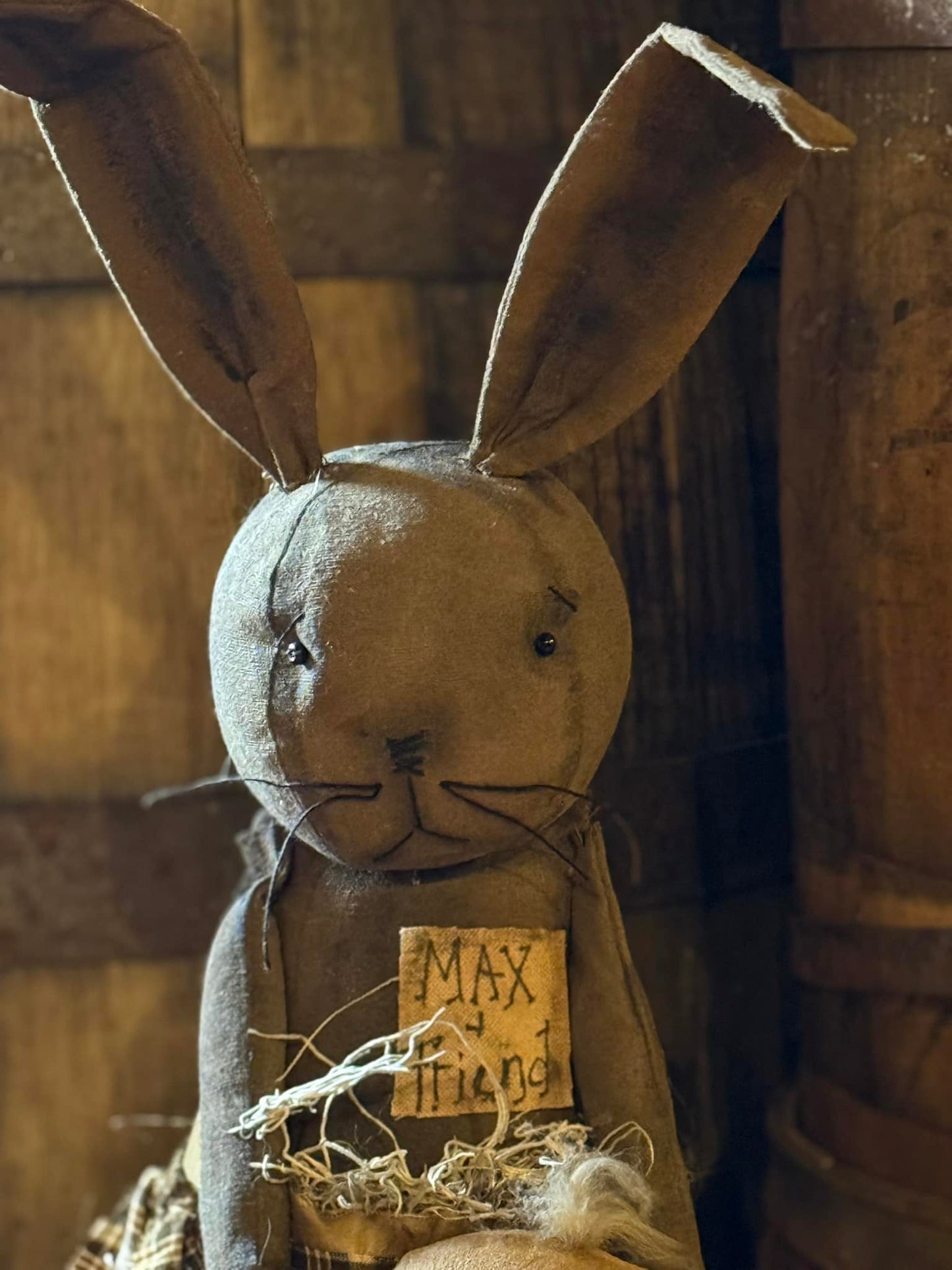 Primitive Max Bunny Holding Chick