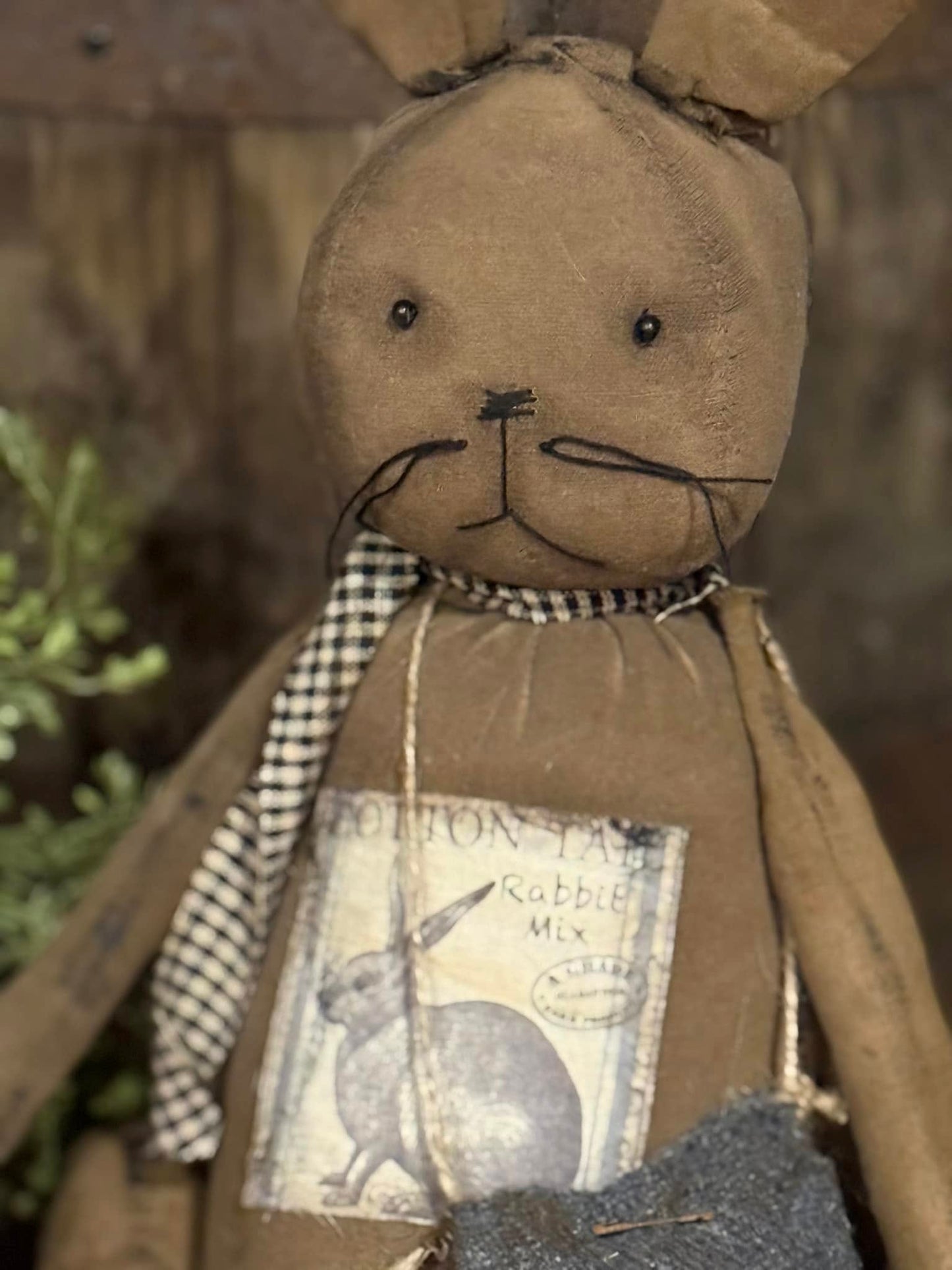 Primitive Cottontail Bunny