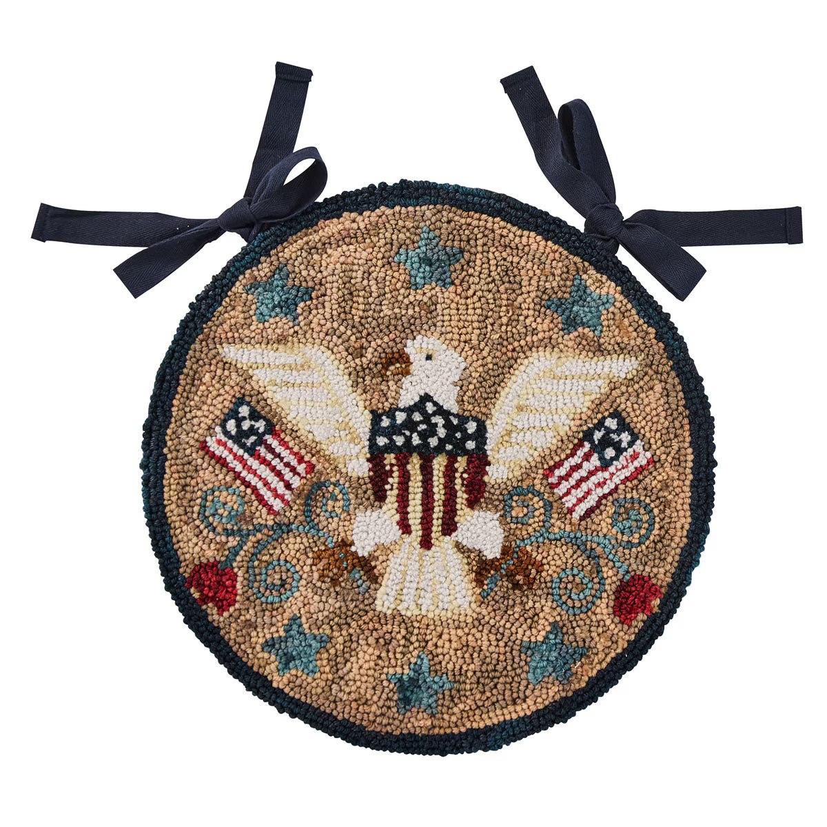 Sweet Land of Liberty Hooked Chair Pad