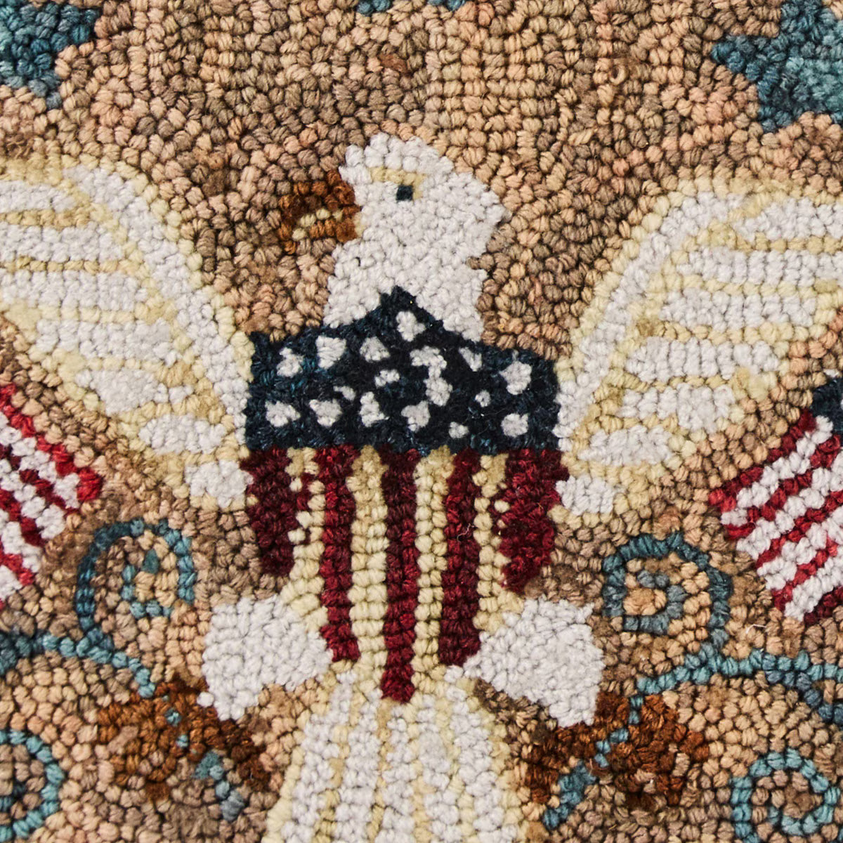 Sweet Land of Liberty Hooked Chair Pad