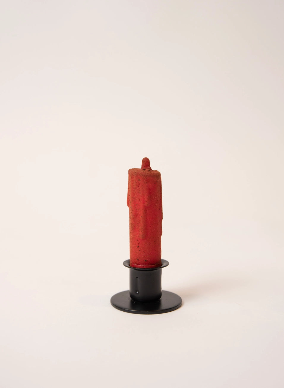 Christmas Red LED Timer Taper Candle - 4"