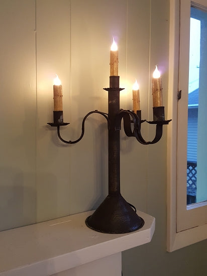 4 Light Candelabra Tin Table Light