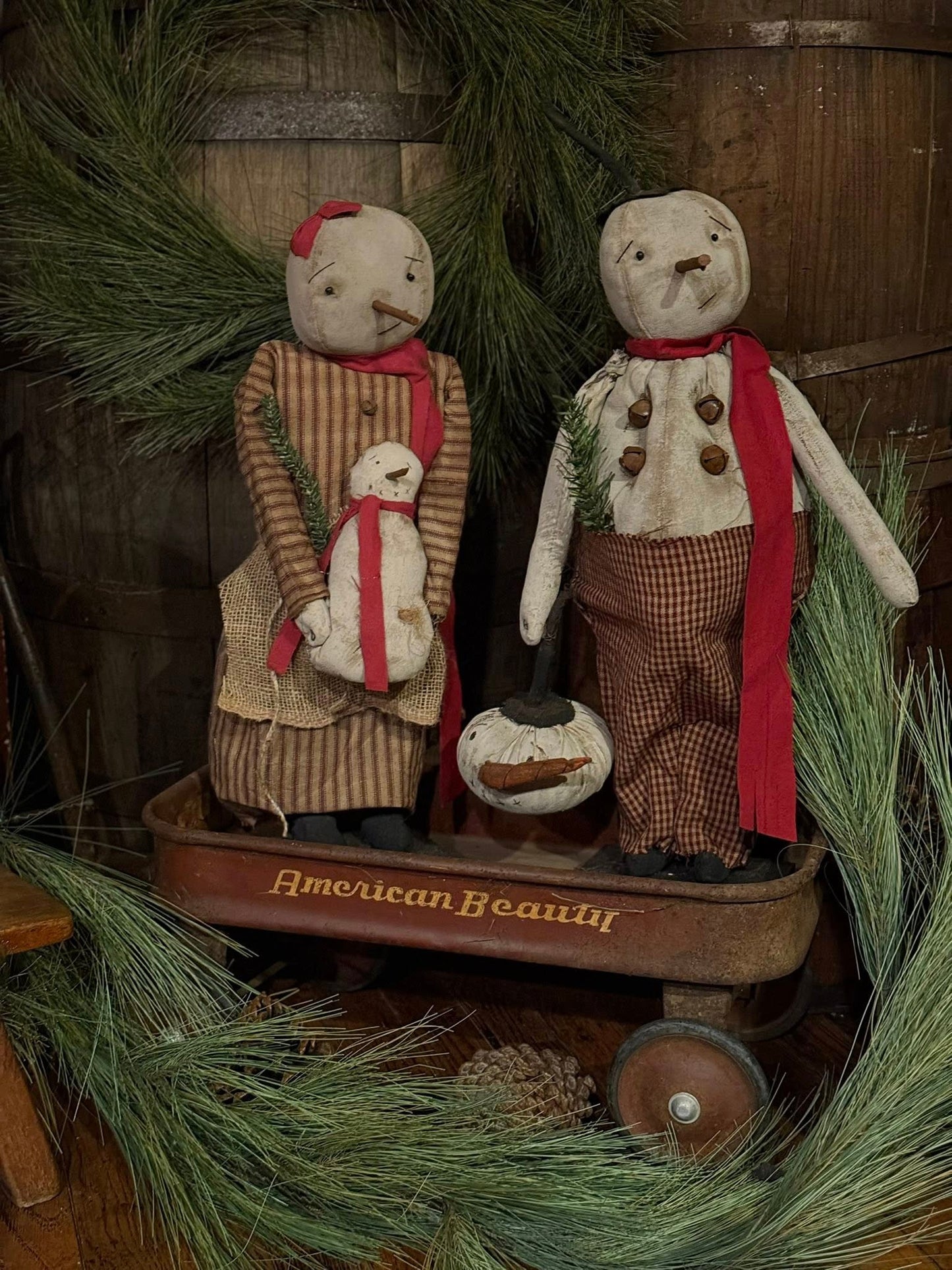 Primitive Lou Snowman