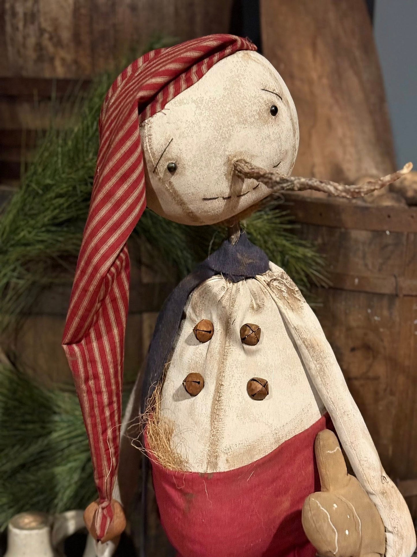 Primitive Rupert Snowman
