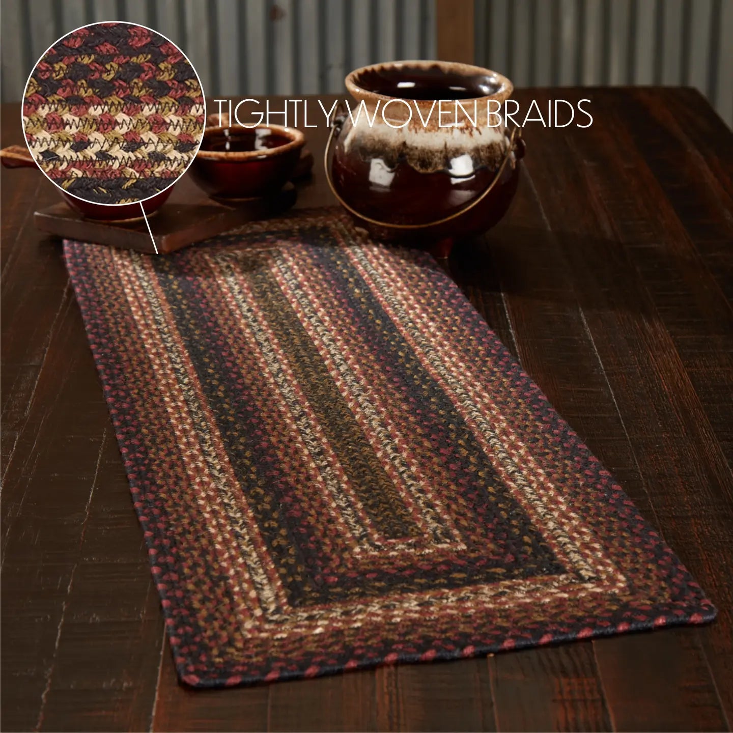 Beckham Braided Jute Table Runner