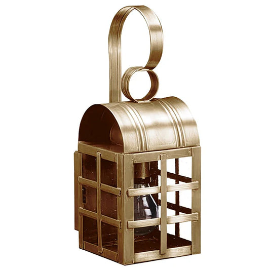 Adams Wall Light with H Bars - Small Antique Brass