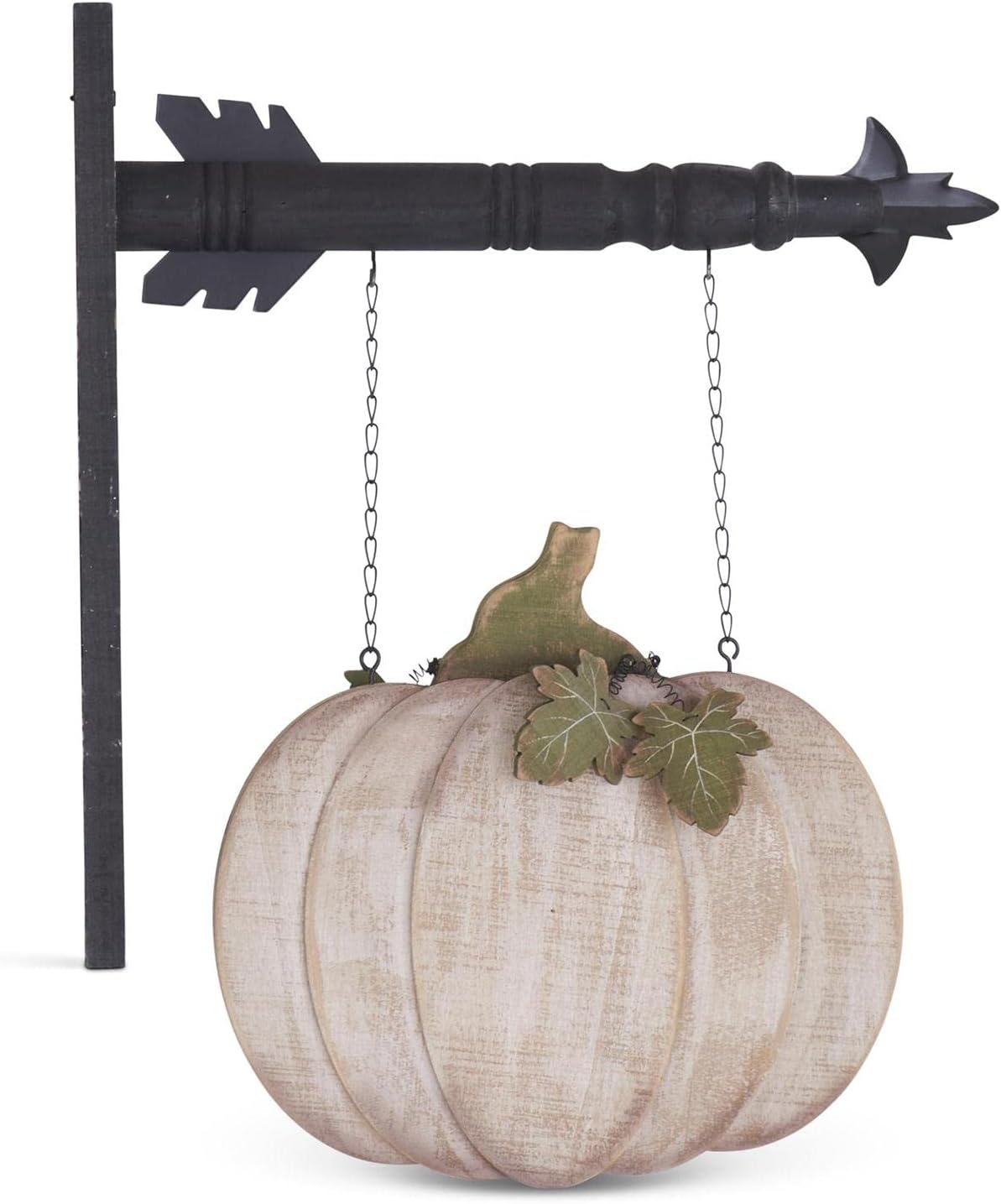WHITEWASHED WOOD PUMPKIN ARROW REPLACEMENT