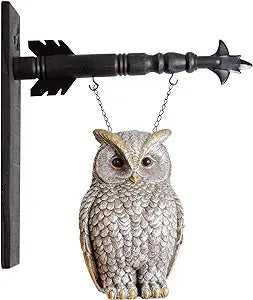 11.5 INCH SILVER & GOLD METALLIC OWL ARROW REPLACEMENT