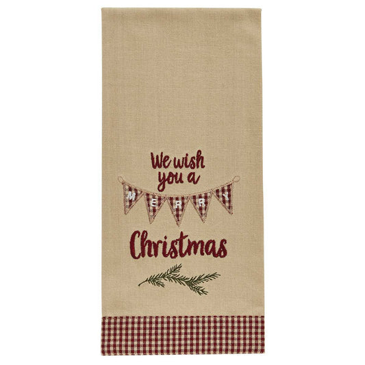 WISH YOU A MERRY DISHTOWEL
