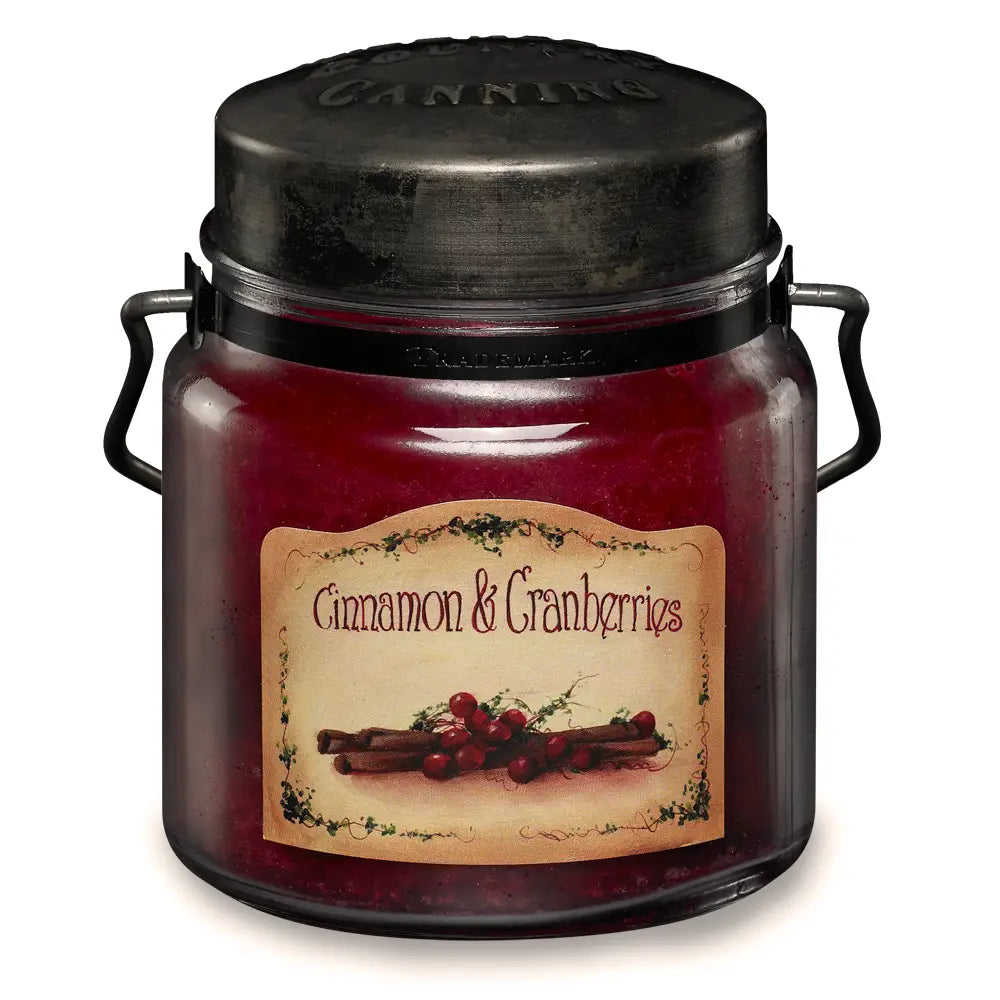 Cinnamon and Cranberries | Classic Jar Candle |16oz