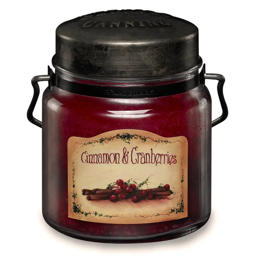 Cinnamon and Cranberries | Classic Jar Candle |16oz