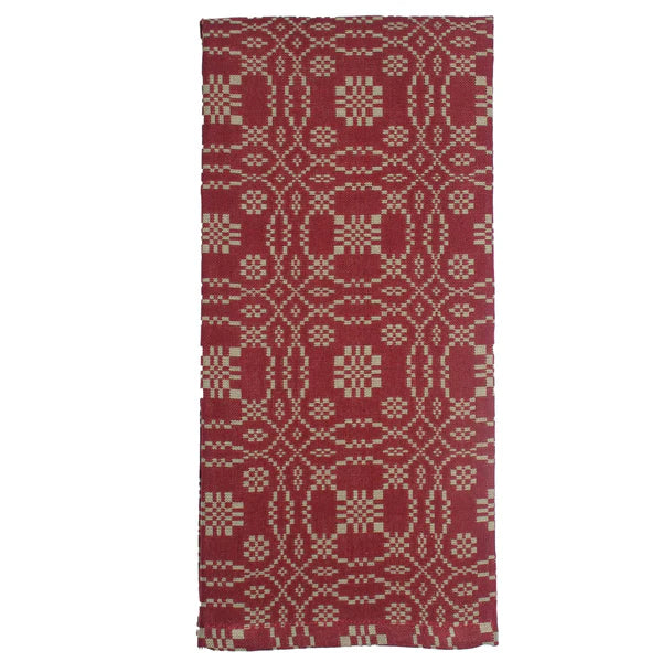 Lover's Knot Barn Red Towel