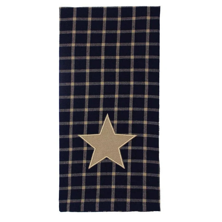 Black and Tan Star Towel