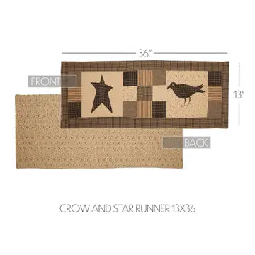 Kettle Grove Runner Crow and Star