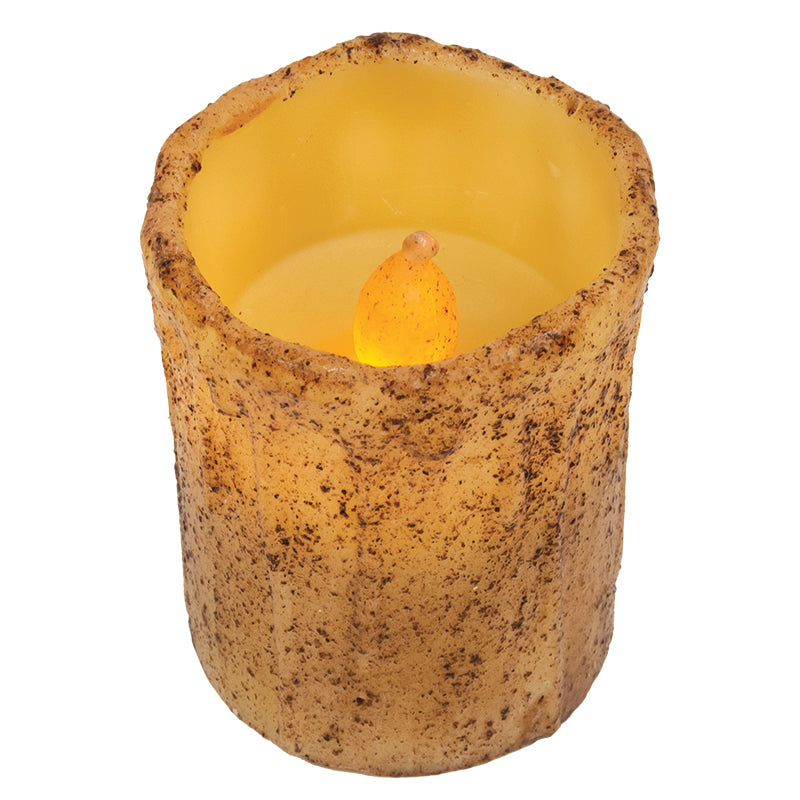 Burnt Ivory Timer Pillar - 3" X 4"