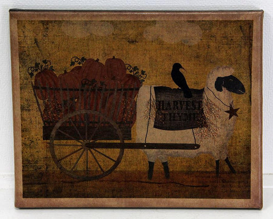 8X10 Harvest Sheep Canvas Print