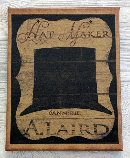 8X10 Hat Maker Canvas Print