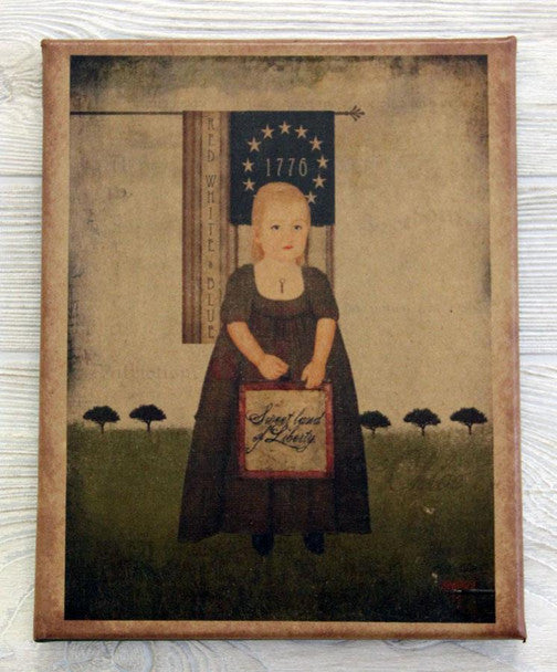 8X10 Sweet Land of Liberty Canvas Print