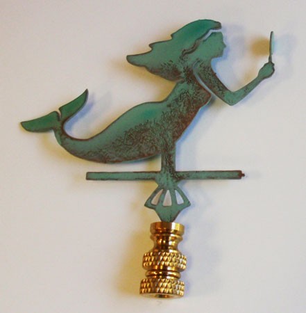 Mermaid Lamp Finial