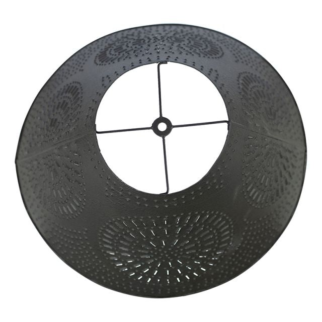 17-Inch Flared Shade with Chisel in Textured Black