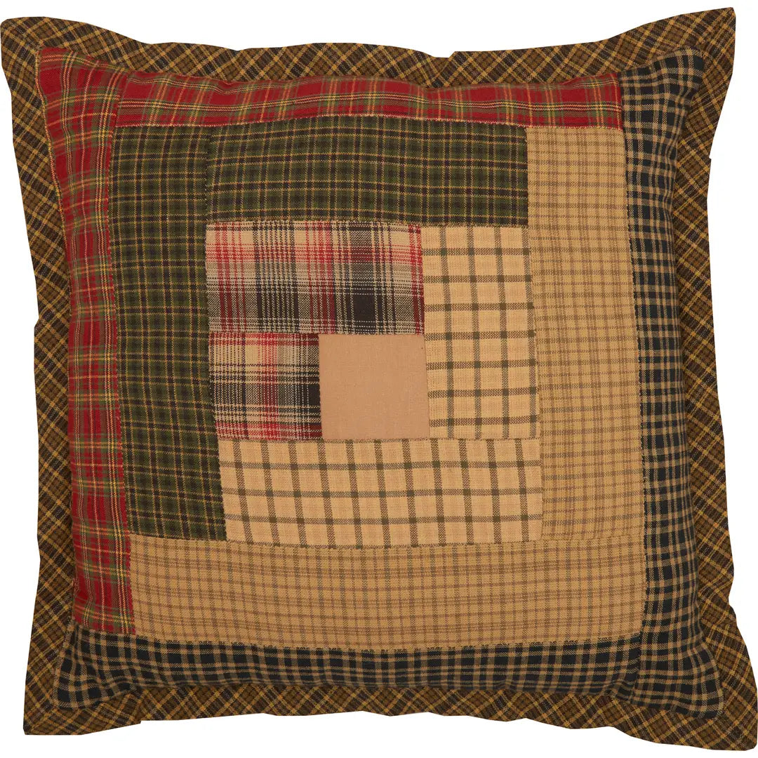 Tea Cabin Patch Throw Pillow
