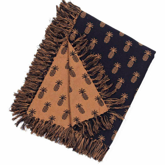Pineapple Jacquard Woven Afghan