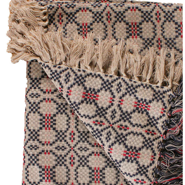 Kendall Jacquard Black Afghan