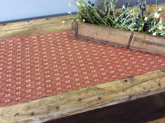 PACKSVILLE ROSE CRANBERRY LINEN LONG RUNNER