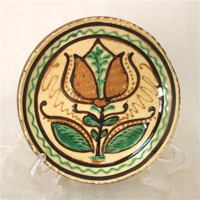 Tulip Redware Plate