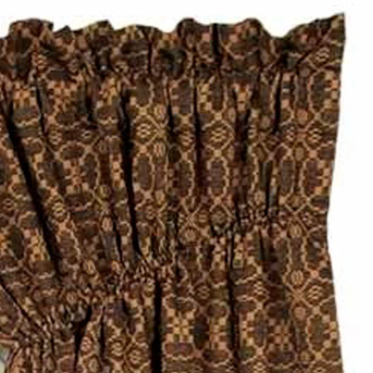 Jacquard Gathered Swag Lined