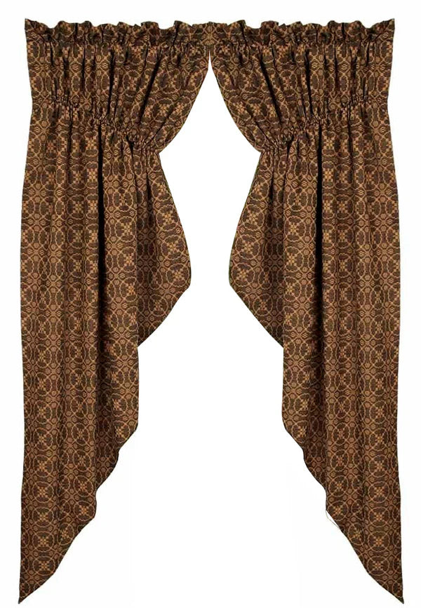Jacquard Gathered Swag Lined