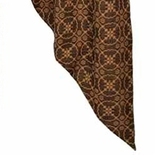 Jacquard Gathered Swag Lined