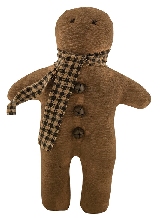 Stuffed Gingerbread Cookie w/ Scarf Ornament