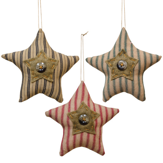Star Button Ornaments