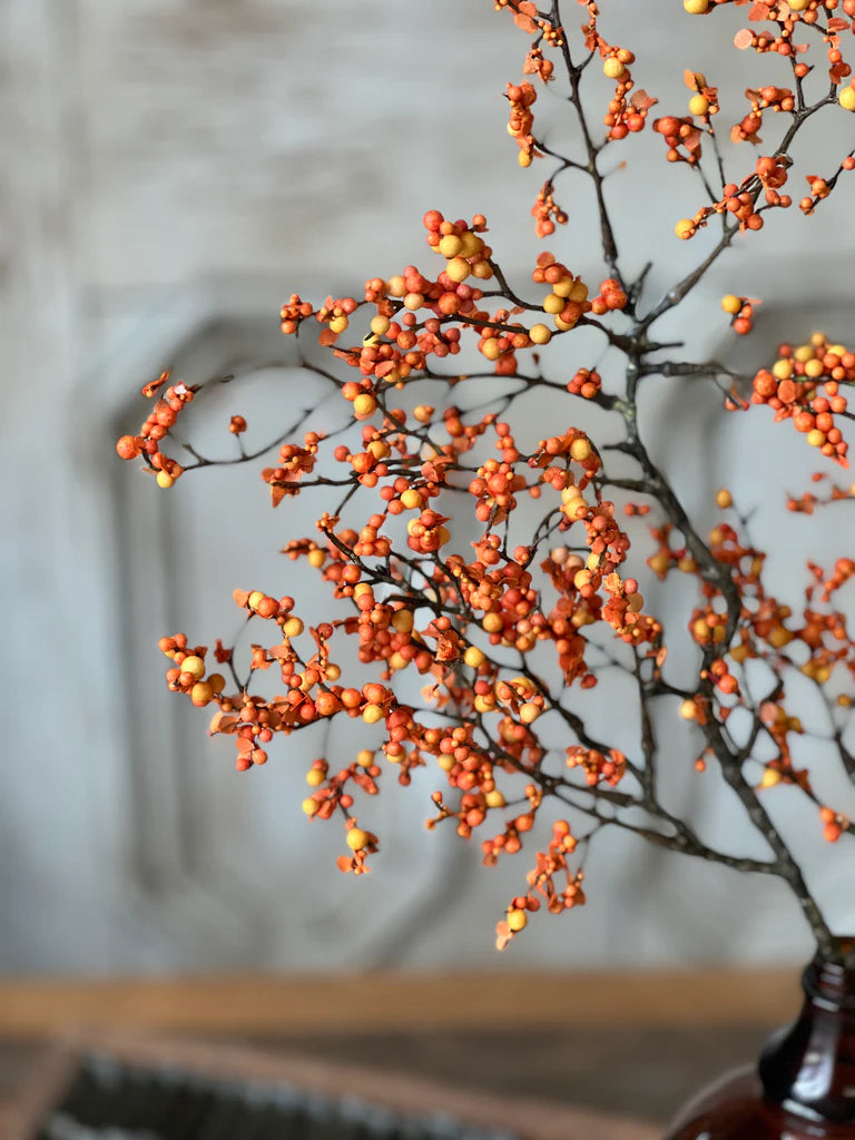 Bridger Berries Spray | 24" | Pumpkin