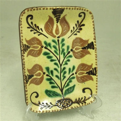 Tulips Redware Plate