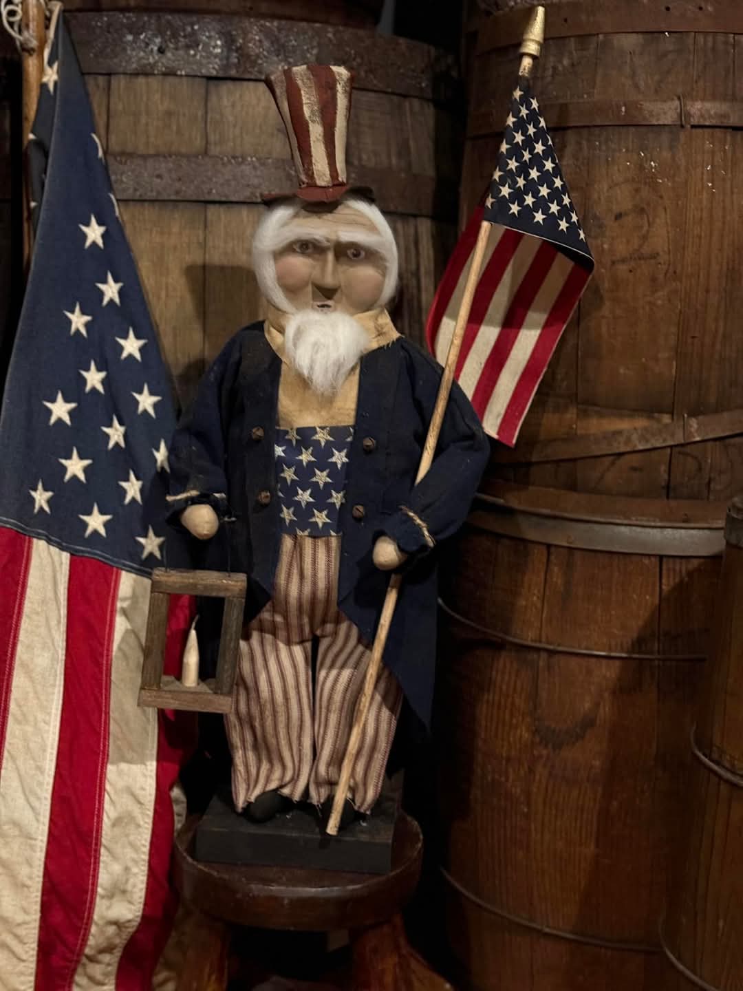 Primitive Clay Faced Uncle Sam