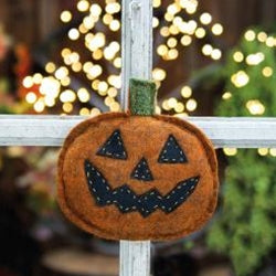 Felt Jack O'Lantern Ornament