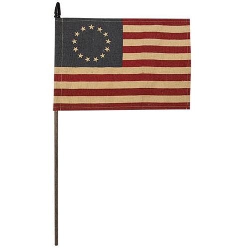 Teastained Betsy Ross Flag Pick