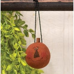 Teeny Jack O Lantern Head Ornament